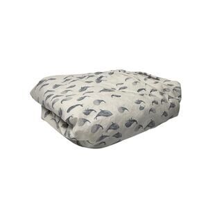 Pottery Barn Kids Organic Cotton Fitted Crib Sheet Blue Watercolor Whales